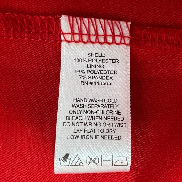 Truth & Style Womens Top 2X Shark Bite Hem Party Cocktail Event Holiday Romantic - Picture 13 of 16